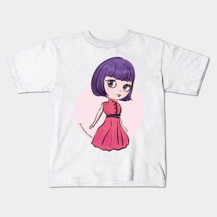 doll art, cute and kawaii illustration Kids T-Shirt